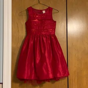 Kids Red Formal Christmas Dress